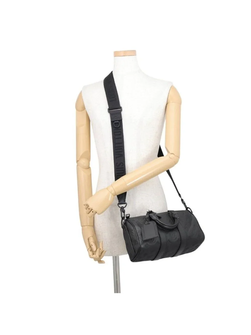 Louis Vuitton Handbag Monogram Taurillon Keepall Bandouliere 25 2-Way Bag Black